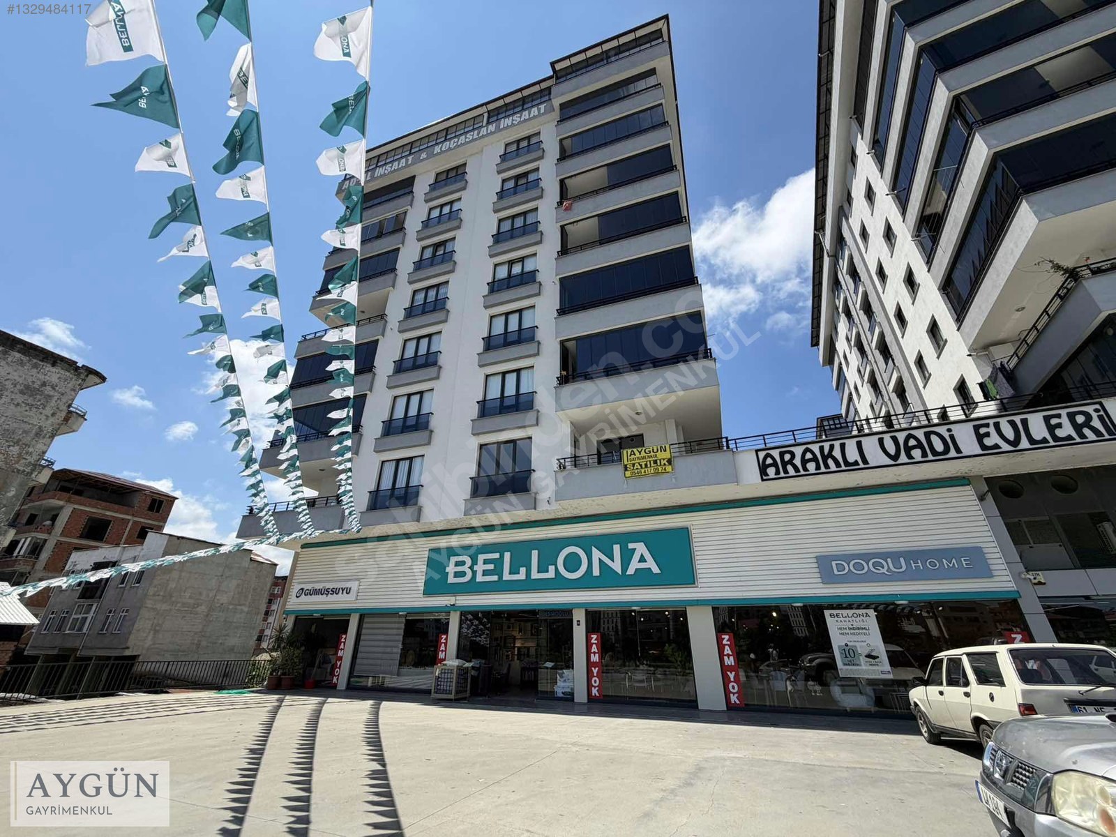 AYGÜN’DEN ARAKLI VADİ SİTESİN’DE SATILIK ÖN CEPHE SIFIR DAİRE